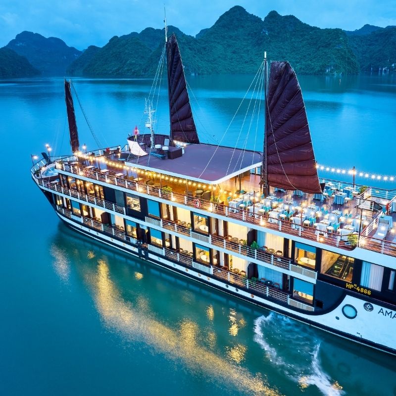 Amanda Luxury Cruise – 2 Days 1 Night Halong & Lan Ha Bay Exploration