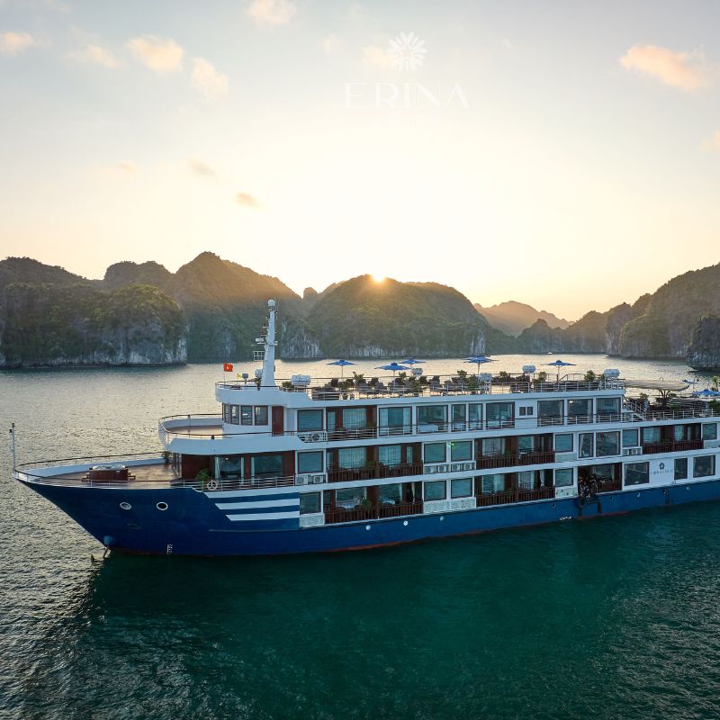 Enchanting Ha Long & Lan Ha Bay Escape on Erina Cruise – 2 Days 1 Night (9) Enchanting Ha Long & Lan Ha Bay Escape on Erina Cruise – 2 Days 1 Night